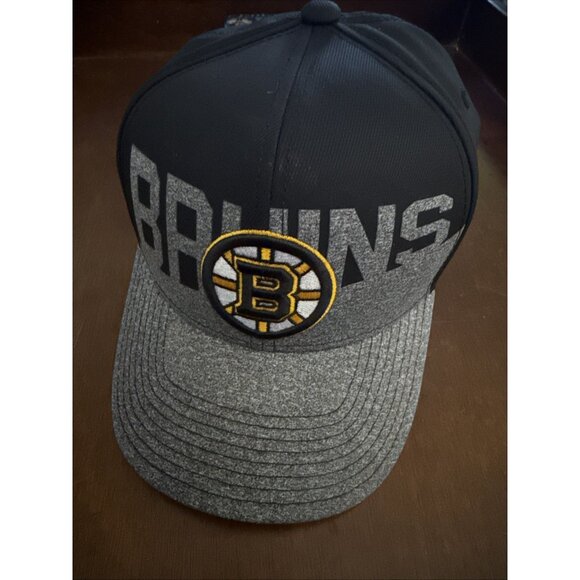 Boston Bruins Hat Cap Snapback Black NHL Adidas Hockey OSFA. New. - Picture 1 of 8